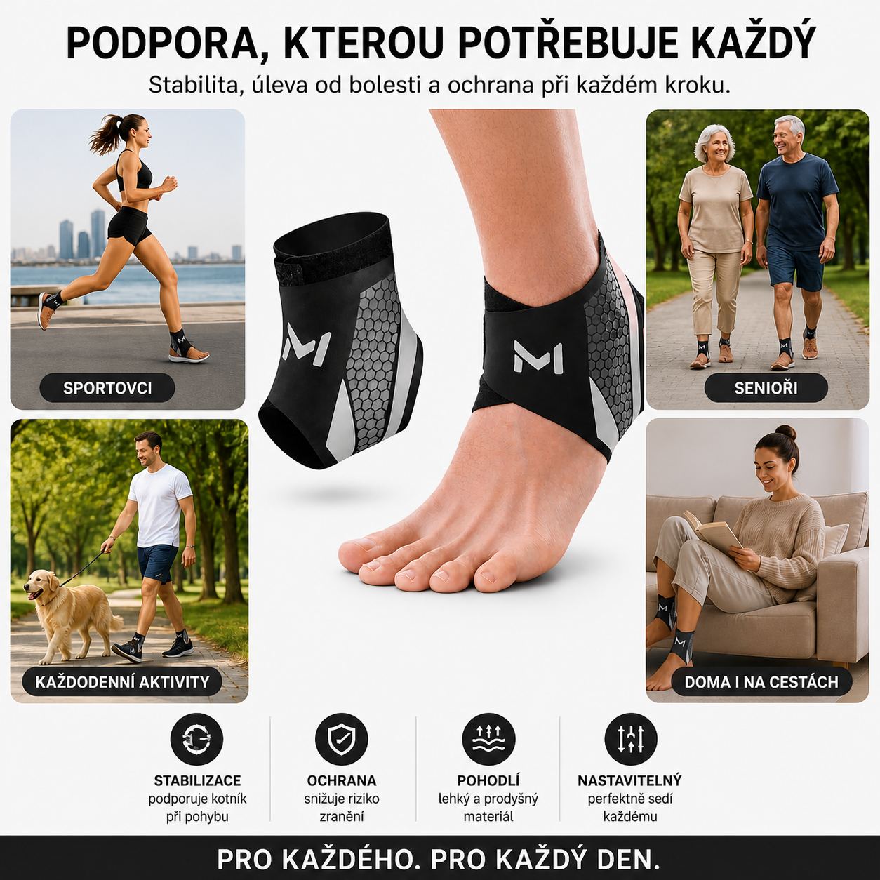 Ankledge - Stahovák na kotník